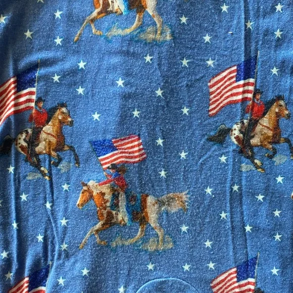 Buckaroo Baby Gallup USA rodeo footie zip up onesie - Picture 5 of 8